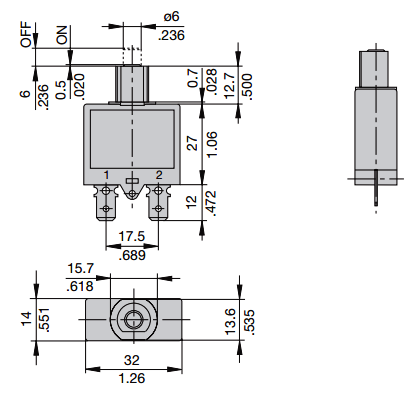 Circuit Breaker CBP Dimensions