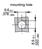 Circuit Breaker CBP Mounting Hole