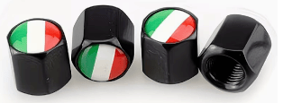 Tire Valve Caps - Tri Colore