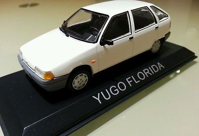1:43 O Scale YUGO FLORIDA Model White